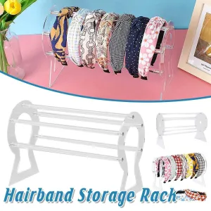 Hairband Display Stand Acrylic Hair Clip Storage Rack Headband Holder Hair Hoop