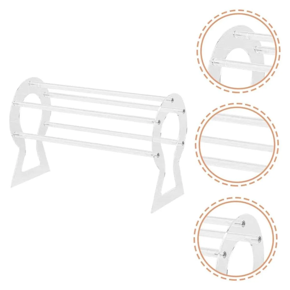 Hairband Display Stand Acrylic Hair Clip Storage Rack Headband Holder Hair Hoop
