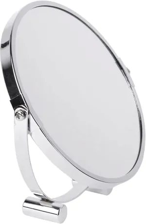 Hand Mirror, Mirror Double-Sided Makeup Mirror, 360° Swivel 6 Inch Vanity Mirror, Portable Simple High Definition Magnification Cosmetic Mirror Beautiful(10XMagnification)
