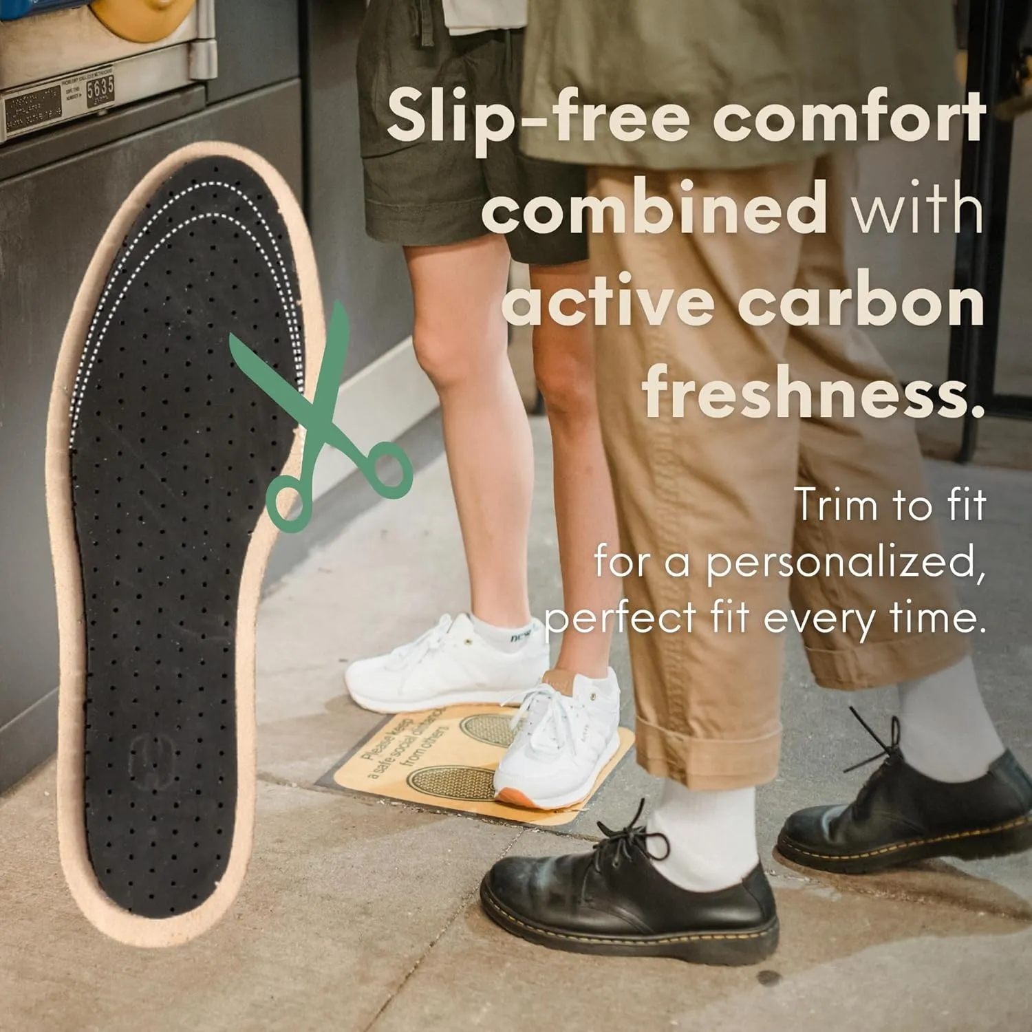 HANDARTE Leather Sockless Shoe Insoles | Thin Dress Shoe Inserts for Women | 100% Natural Goatskin - ChromeFree, Anti Sweat & Anti-Odor (US W8 | EU39)