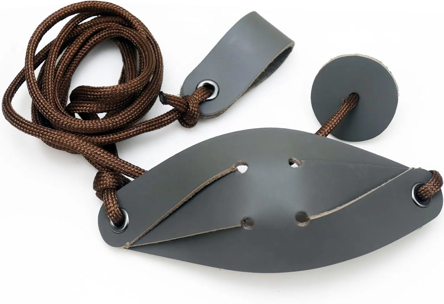 Handmade Leather Throwing Sling Old-Fashioned Slingshot Rock Sling