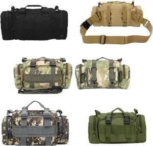 haoguizheng Deployment Waist Pack Duffle Tactical Assault Combined Rucksack Sport Molle Camping Trekking Messenger Crossbody Single Shoulder Bag 6 Key Buckle (CP)