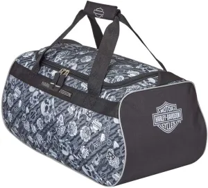 Harley Davidson Logo Sport Duffel, Grey Tattoo, One Size