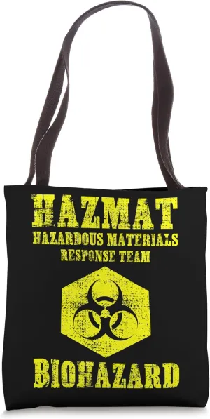 Hazardous Material Hazmat Response Team Grunge Biohazard Tote Bag