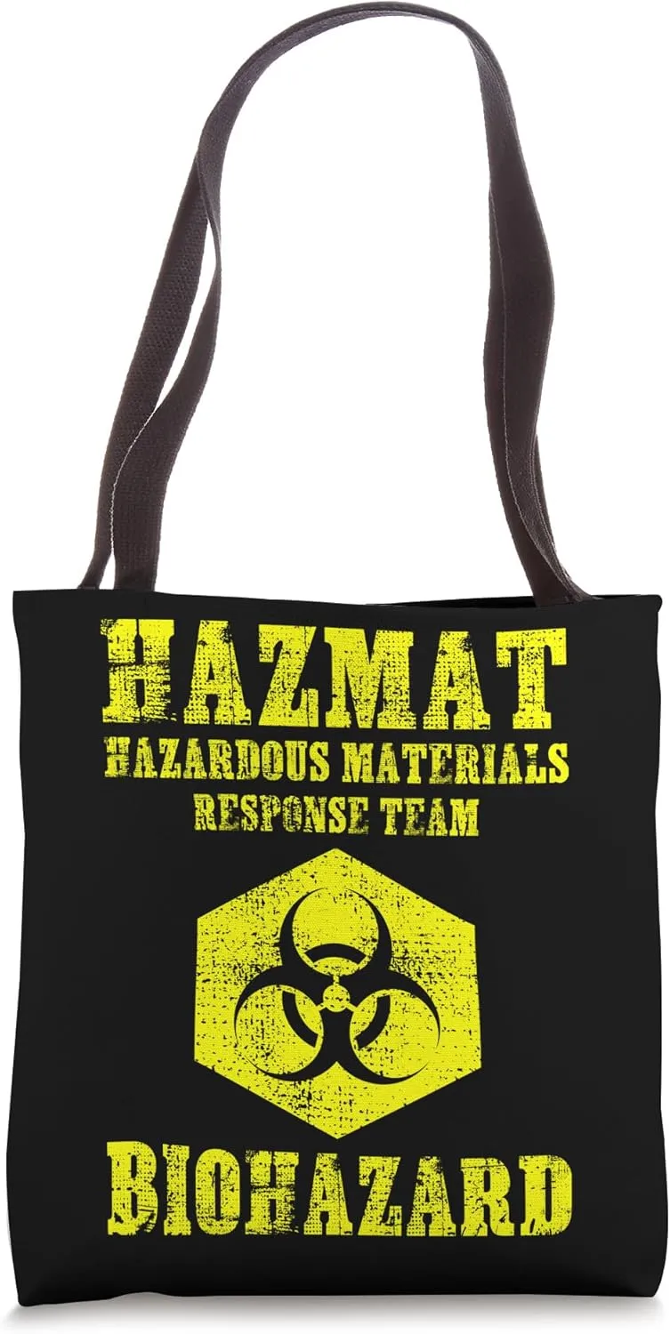 Hazardous Material Hazmat Response Team Grunge Biohazard Tote Bag
