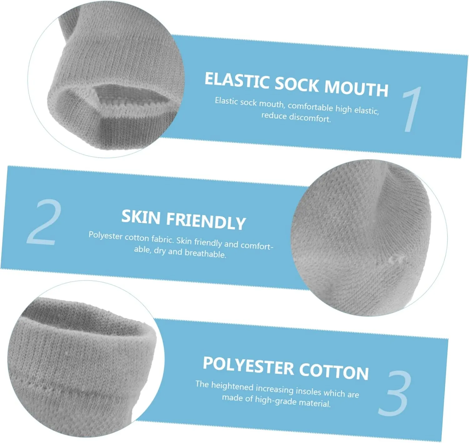 Heightening Socks Cushion Height Boosting Insoles Increase Insole Overnight Inserts Insoles for Men Heel