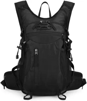 Hiking Backpack Outdoor Lightweight Waterproof Breathable Travel Daypack for Trekking Cycling Climbing and Sports Adventures (Black)