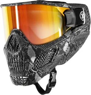 HK Army HSTL Skull Paintball Goggle/Airsoft Mask (Snake Grey, Fire)