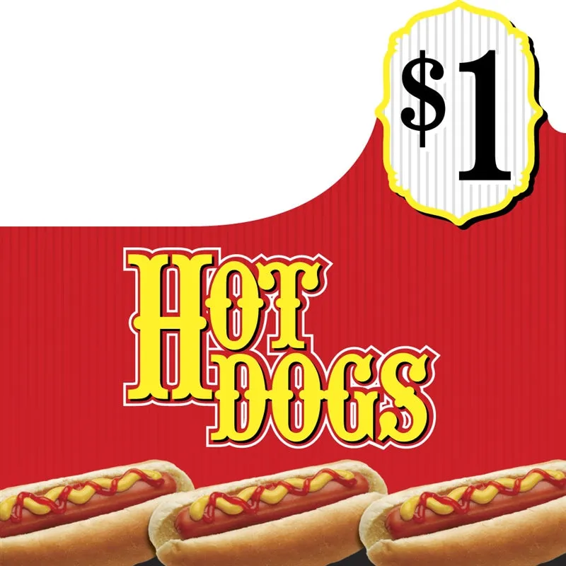 Hot Dogs- 20"w x 20"h Price Burst Insert