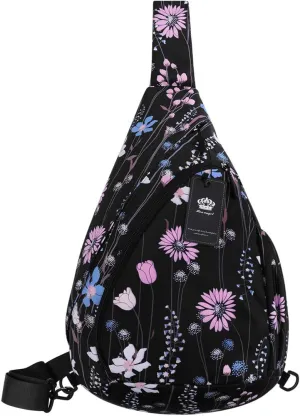 HUA ANGEL Crossbody Sling Bag for Men & Women Lightweight Waterproof Chest Shoulder Bag for Travel Hiking & Everyday Use