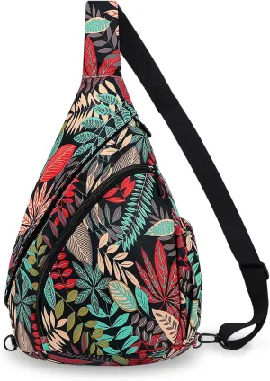 HUA ANGEL Crossbody Sling Bag for Men & Women Lightweight Waterproof Chest Shoulder Bag for Travel Hiking & Everyday Use