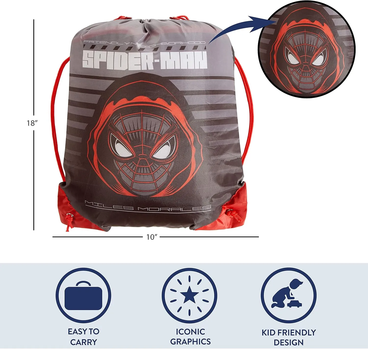 Idea Nuova 2 Piece Drawstring Sling Carry Bag with Sleeping Slumber Bag