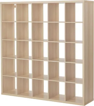 Ikea KALLAX shelving unit, 182x182 cm, white stained oak effect