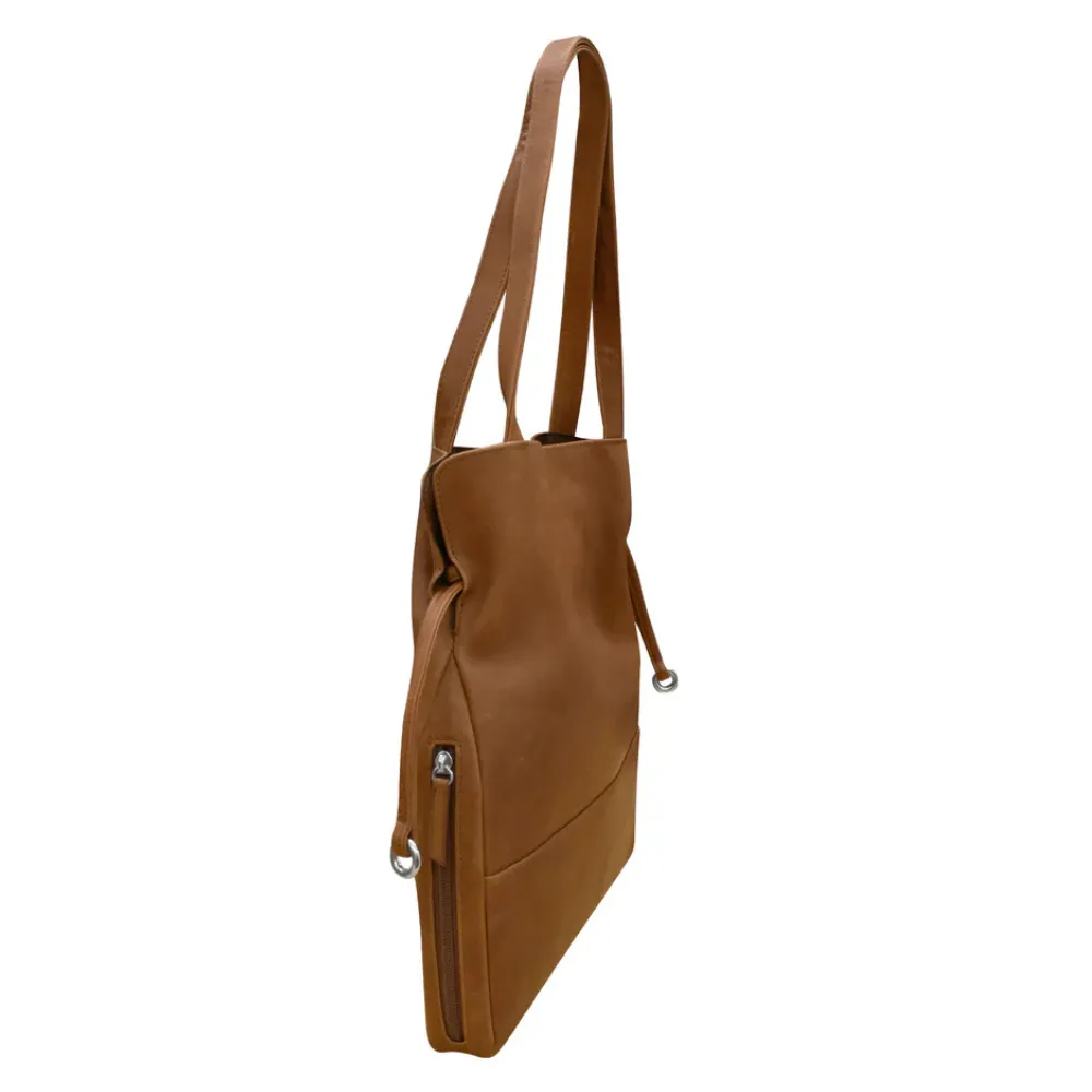 ili New York Drawstring Toffee Tote Bag (Women's)