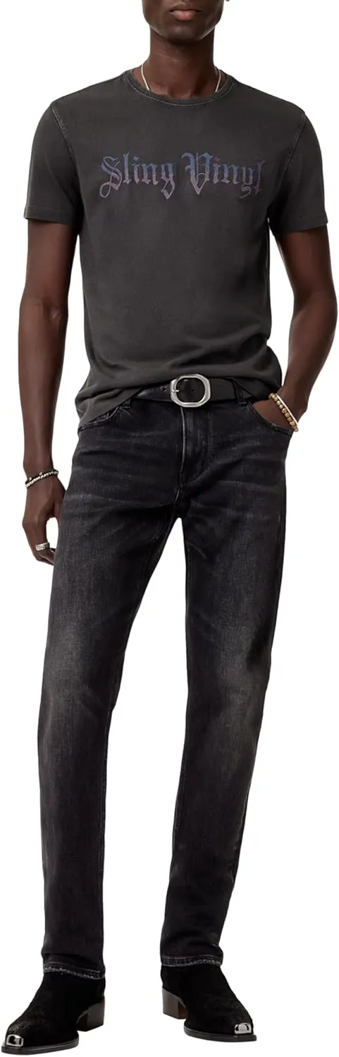 John Varvatos Men's Sling Vinyl Tee