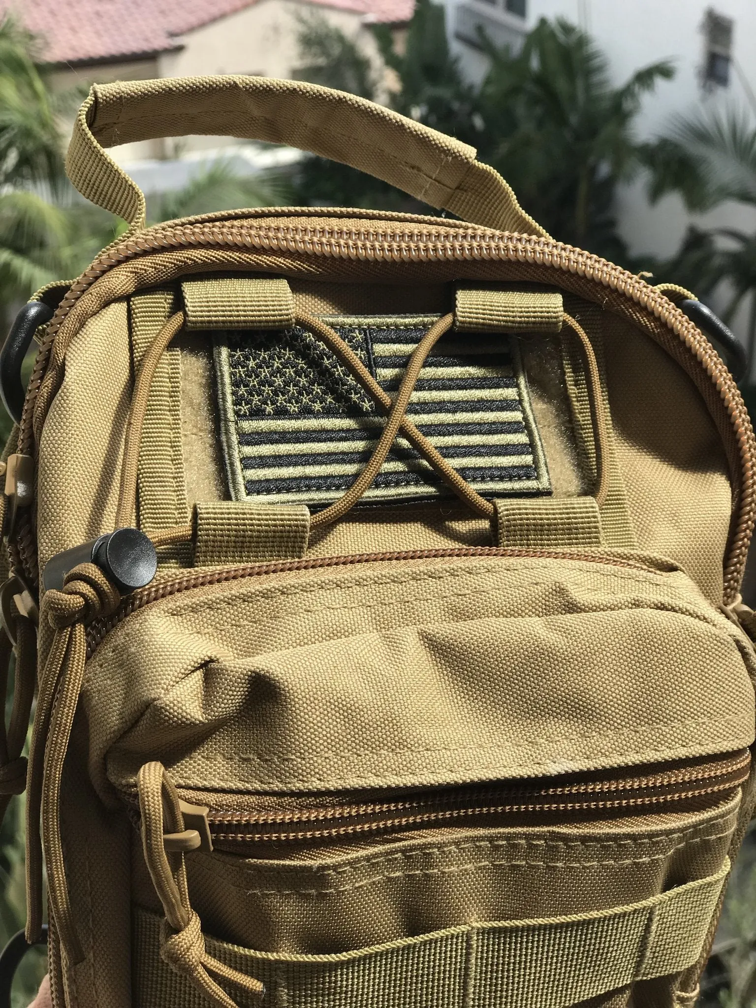 JupiterGear Tactical USA Flag Patch with Detachable Backing