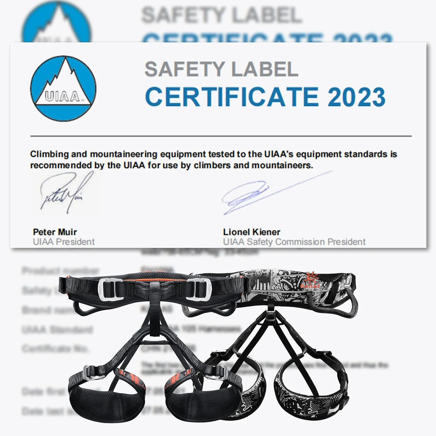 KAILAS Kids Climbing Harness Children's Safety Belt Child Adjustable Rappelling Harness Comfortable Tree Climbing Outdoor