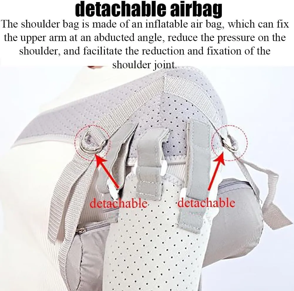 KEULEN Shoulder Arm Sling Brace, Shoulder Immobilizer Stabilizer with Air Bag, Comfortable and Breathable, Adjustable Tightness, for Joint Dislocation, Subluxation, Shoulder Fracture
