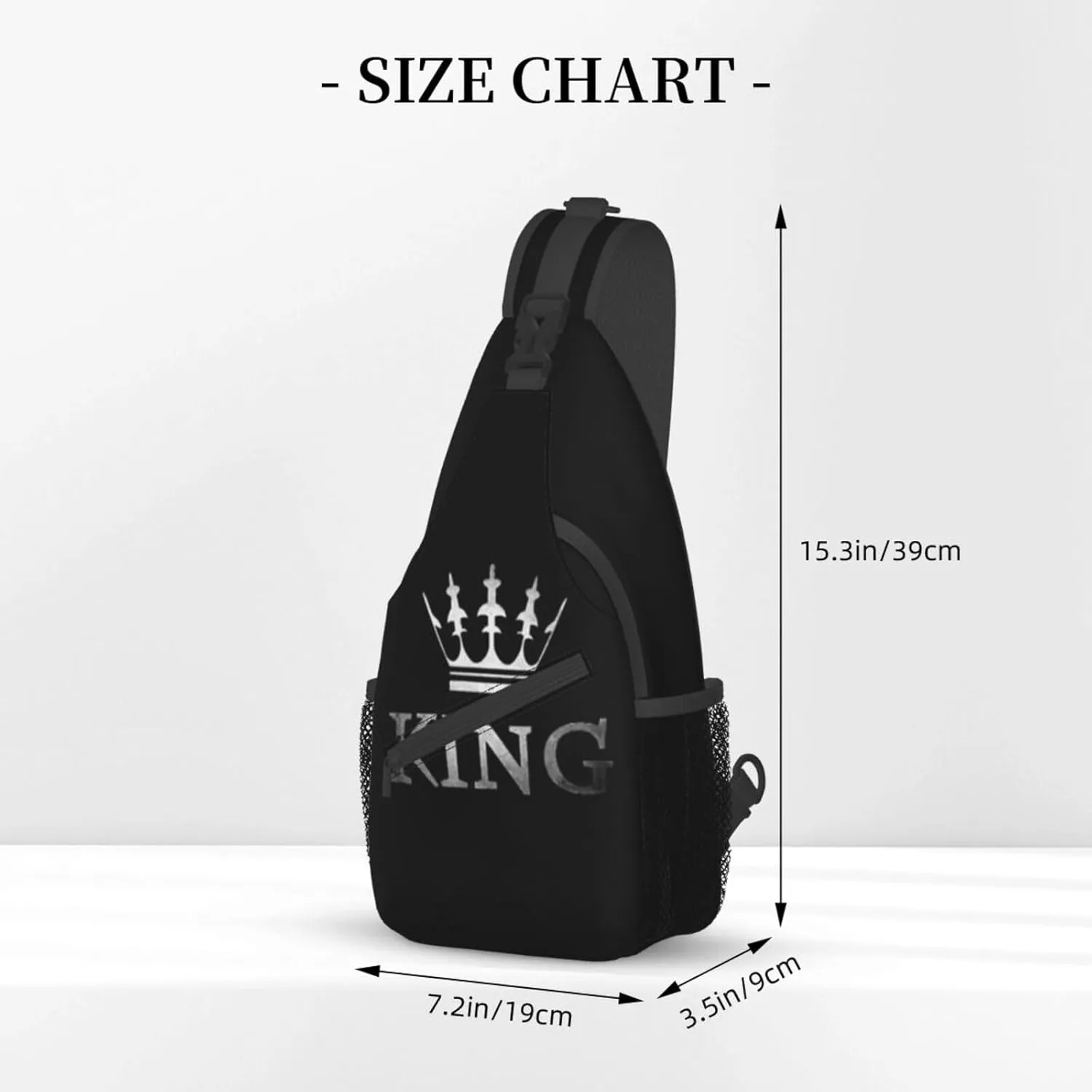 King Shoulder Bag Lion Sling Backpack Daypack Casual Backpack Hiking Bag Men Backpack Bag