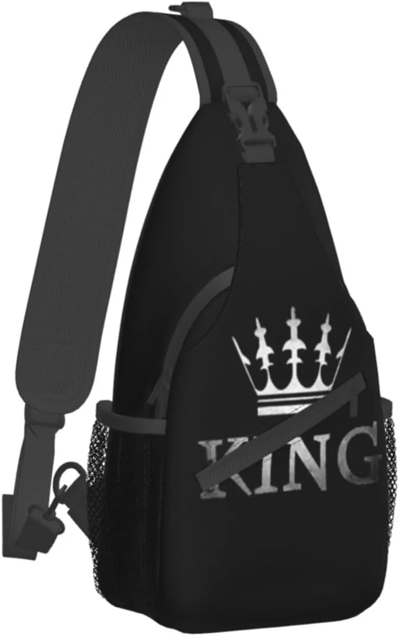 King Shoulder Bag Lion Sling Backpack Daypack Casual Backpack Hiking Bag Men Backpack Bag