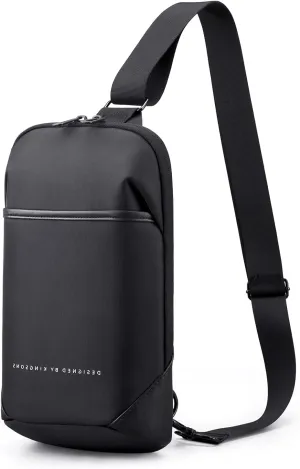 Kingsons Small Crossbody Bag Sling Bag for Men Women Waterproof Chest Pack with Anti Theft Pocket, Casual Daily Daypack Shoulder Bag for Running Travel Cycling Hiking