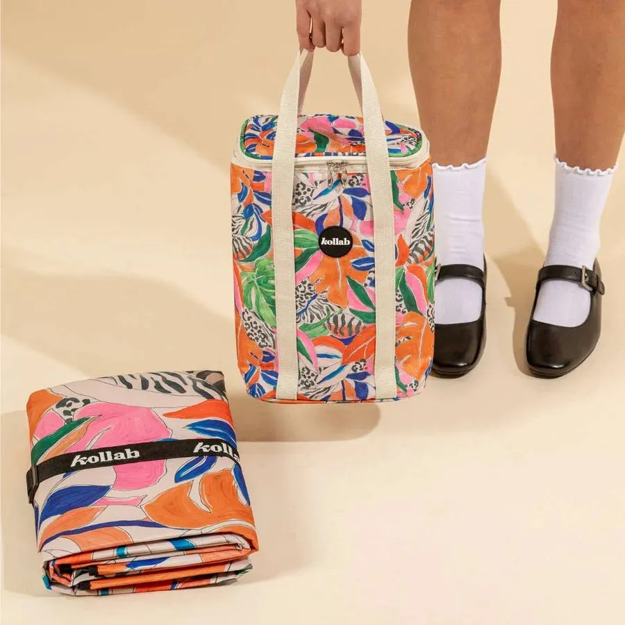 Kollab - Wine Cooler Bag - Leopard Tropics