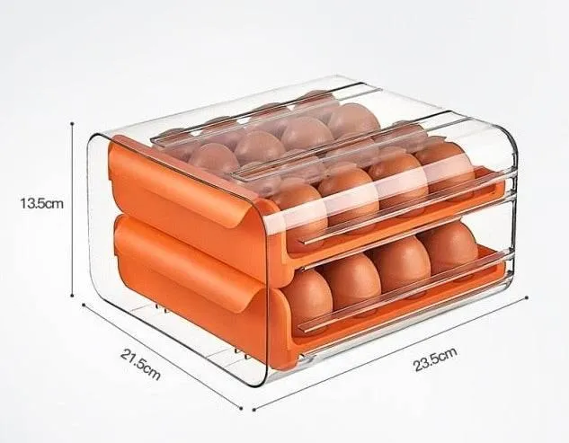 Large Capacity Stackable Egg Storage Box - Organizer