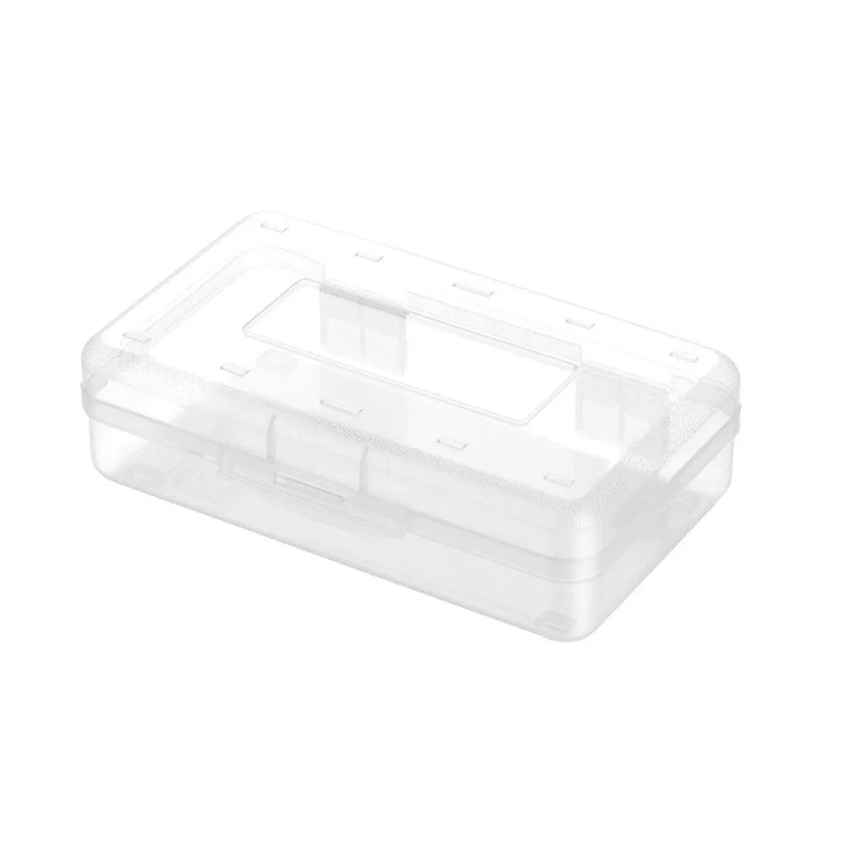 Large Capacity Transparent Plastic Pencil Case Multifunctional Student Art Box