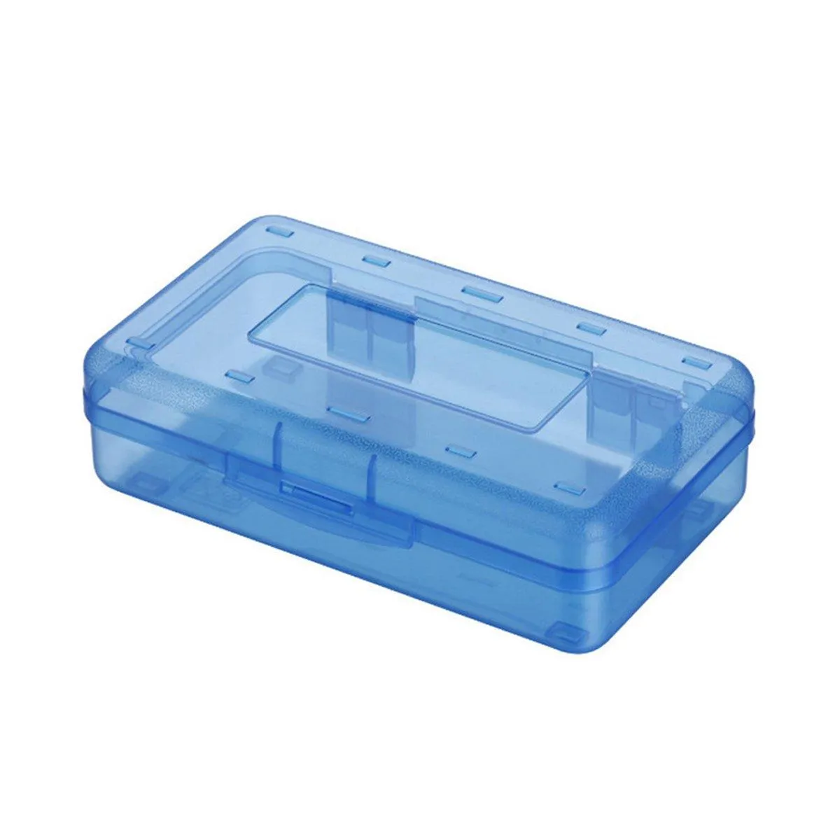 Large Capacity Transparent Plastic Pencil Case Multifunctional Student Art Box