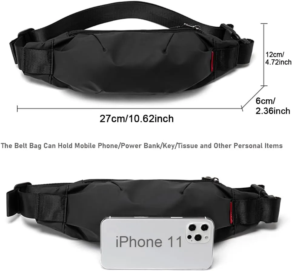 Large Crossbody Fanny Pack for Men and Women, Mini Sling Bag, Multi Pocket Fanny Pack Cross Body Bags Purse Casual Hands-Free Wallets Waist Pack Phone Bag Sports Festival Workout Traveling Running