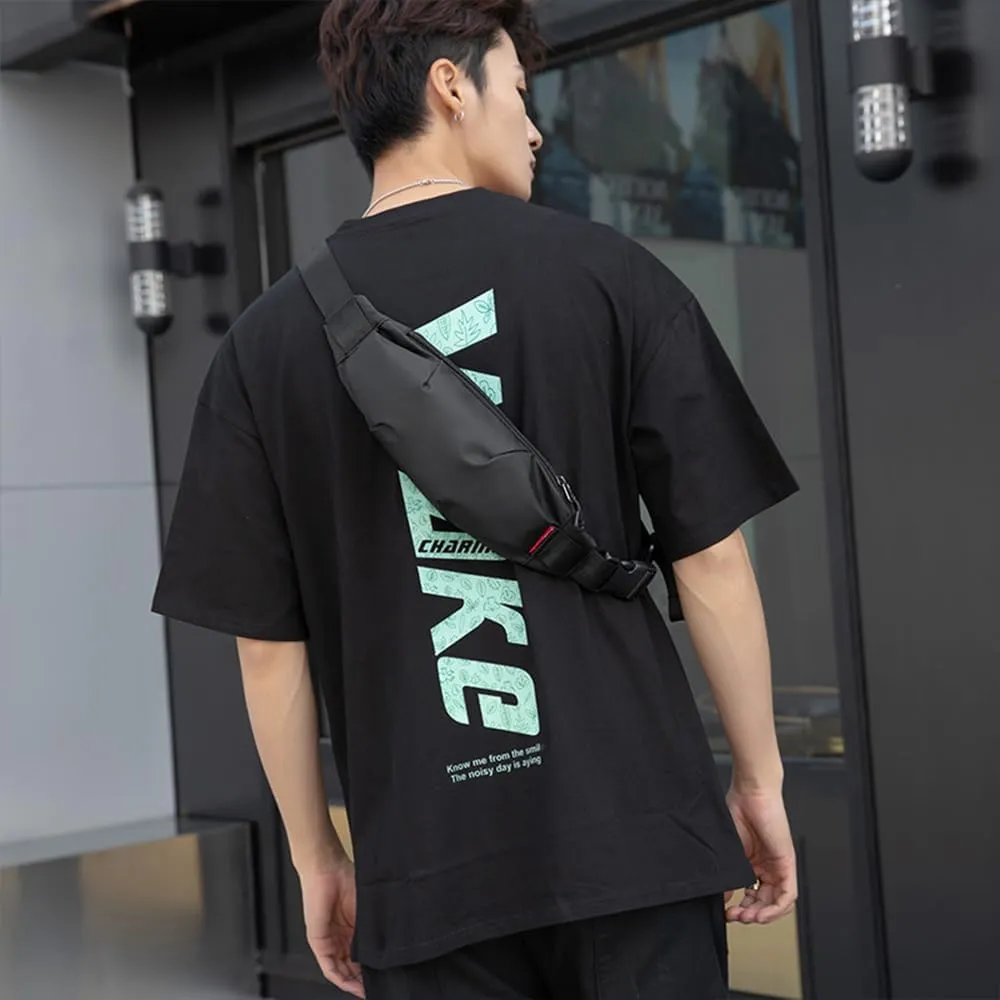 Large Crossbody Fanny Pack for Men and Women, Mini Sling Bag, Multi Pocket Fanny Pack Cross Body Bags Purse Casual Hands-Free Wallets Waist Pack Phone Bag Sports Festival Workout Traveling Running