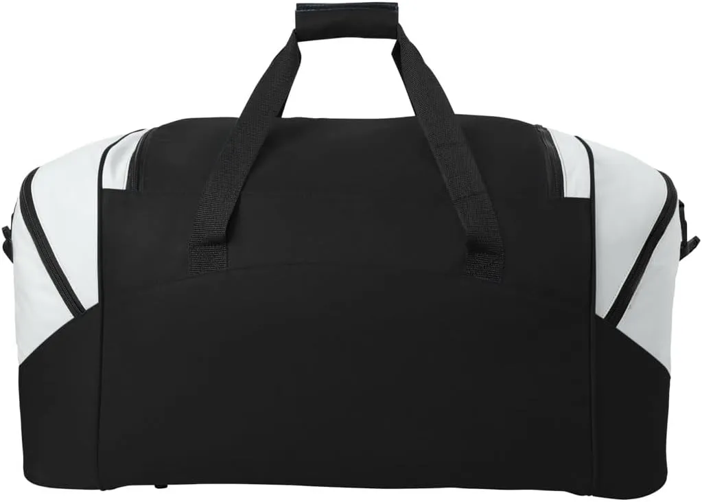 LARGE George Mason Duffel Bag George Mason University Suitcase or Gym Bag For Men Or Her Official GMU Merchandise (Black)