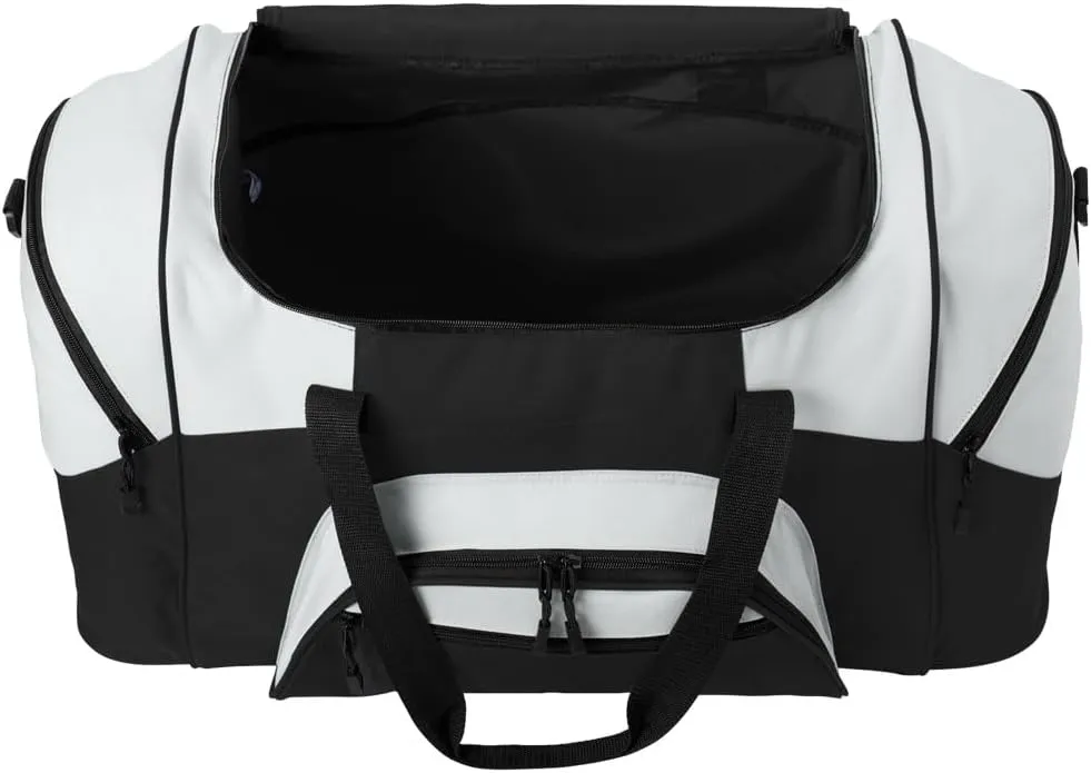 LARGE George Mason Duffel Bag George Mason University Suitcase or Gym Bag For Men Or Her Official GMU Merchandise (Black)