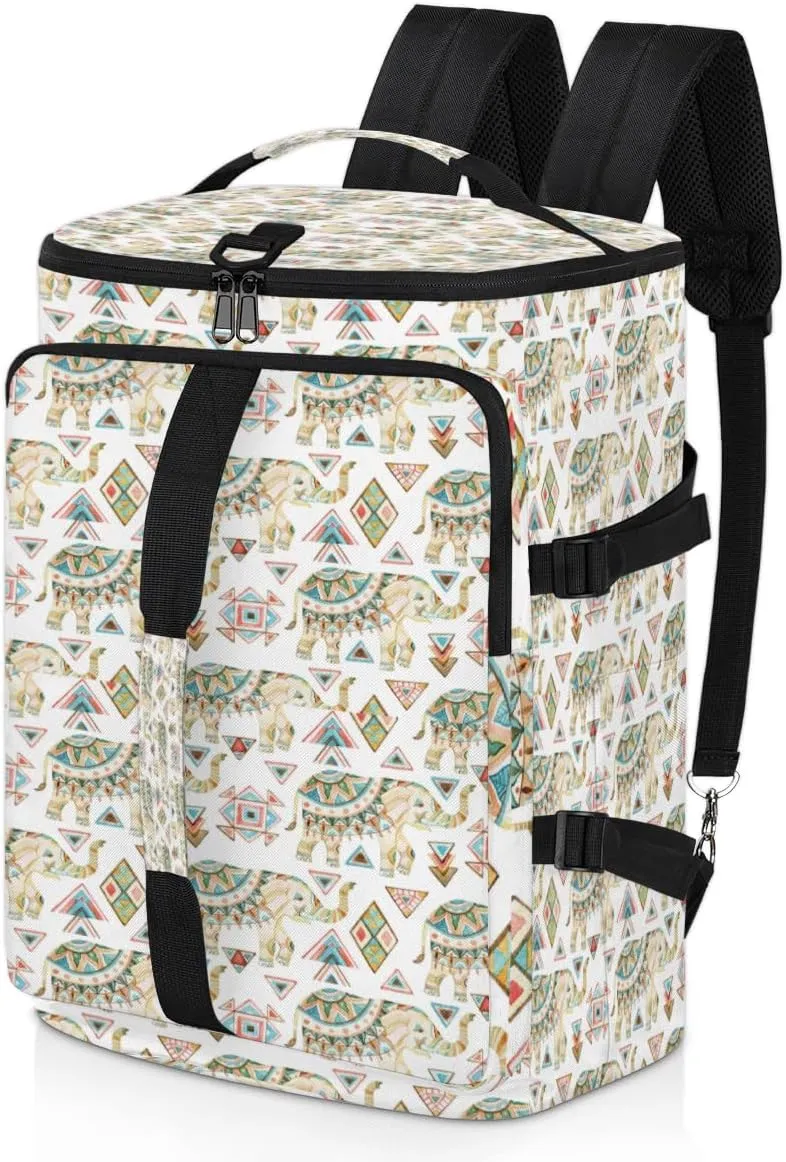 Large Sports Gym Bag With Shoe & Laptop Compartment 47L Waterproof Travel Duffel Bags for Men Women Animal Elephant Luggage Backpack Duffle Bag