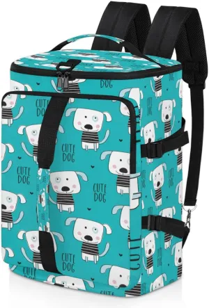 Large Sports Gym Bag With Shoe & Laptop Compartment 47L Waterproof Travel Duffel Bags for Men Women Dog Print Luggage Backpack Duffle Bag