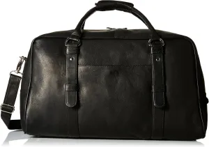 Large Top-Zip Duffel Bag, Black, One Size