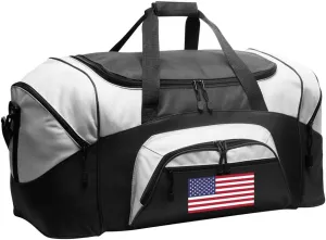 LARGE USA Flag Duffel Bag American Flag Suitcase or Gym Bag For Men Or Her