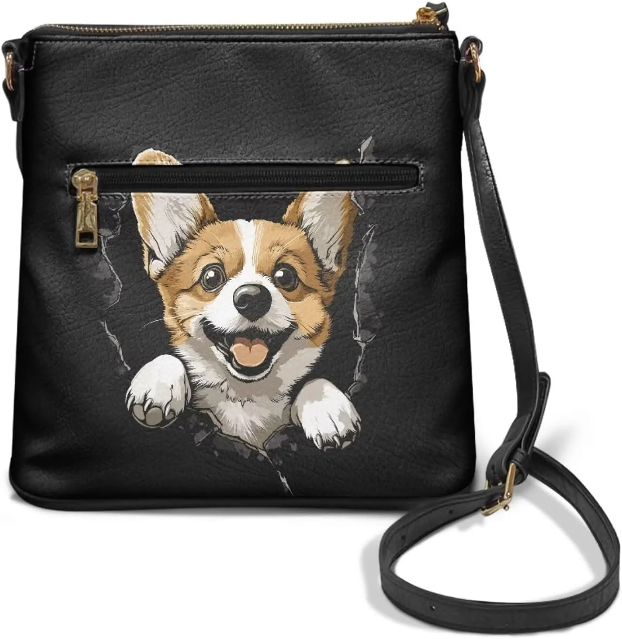 Leather Hobo Bag Crossbody Bag for Women Lady, Large Zipper Shoulder Handbag Messenger Bag with Adjustable Strap