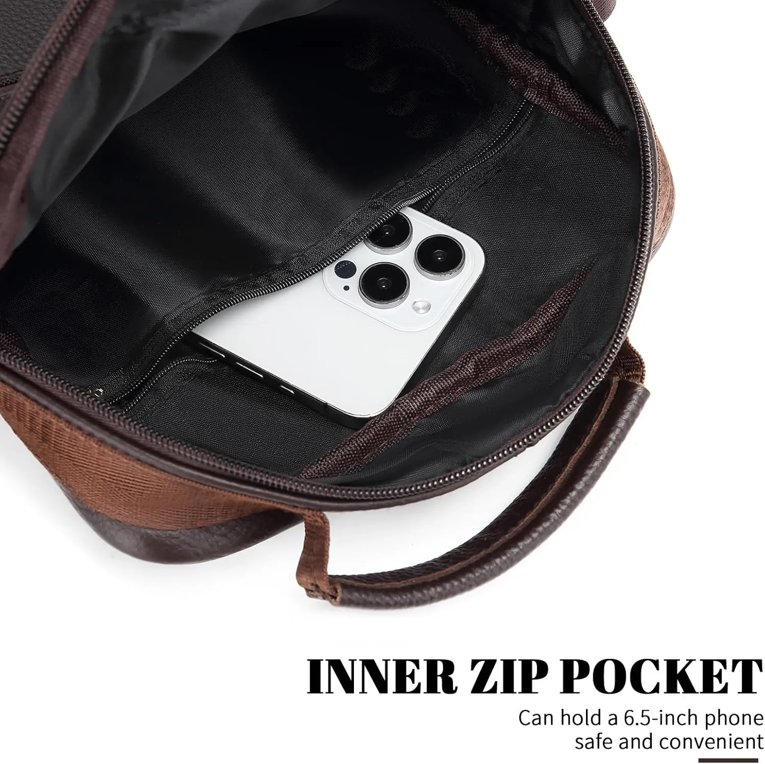 Leather Messenger Bag for Men Large Business Travel Briefcase Crossbody Handbag Man Purse Sling Shoulder Bag