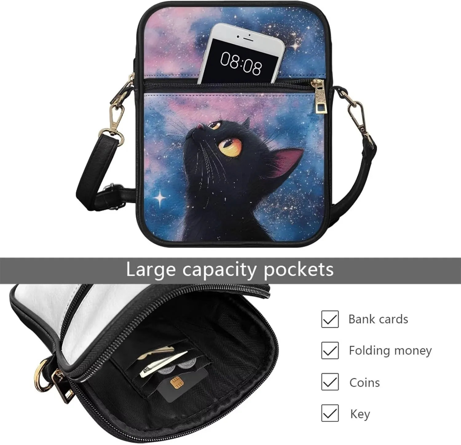 Leather Messenger Bag for Men Women Crossbody Shoulder Bags Satchel Casual Sling Daypack Work Business Daily Purse