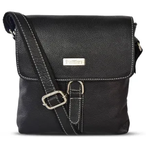 LEATHER SLING BAG 998908 (BLACK)