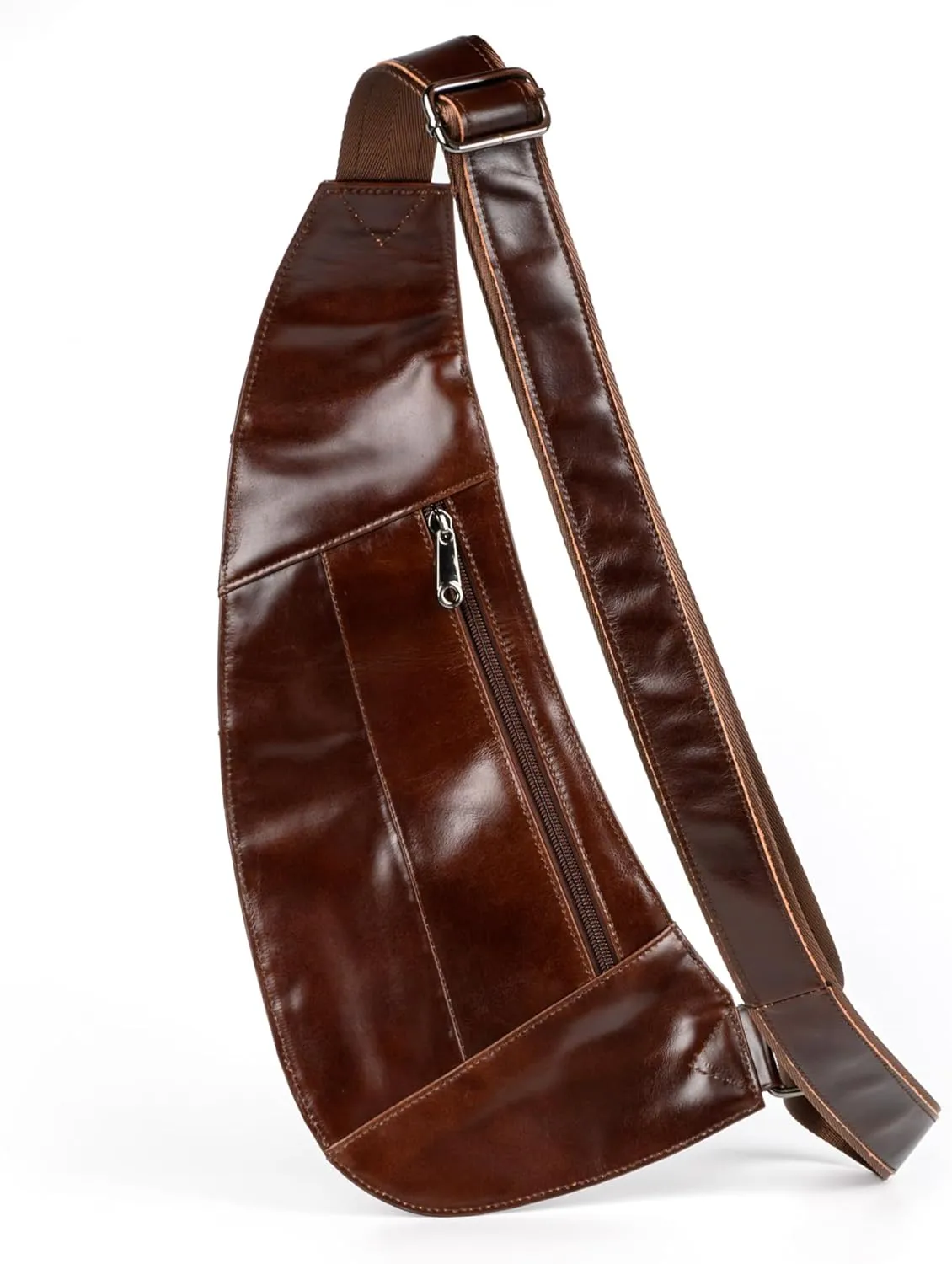 Leather Sling Bag - Crossbody Backpack for Men - Crossbody Bag - Messenger Bag for Men and Women