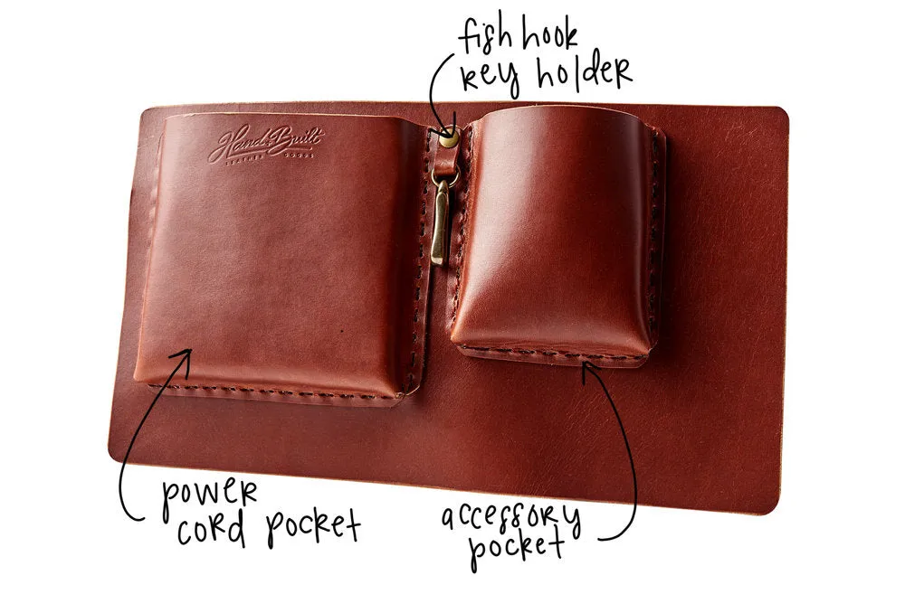 LEATHER TOTE BAG | H B CLASSIC BURNT UMBER LEATHER TOTE BAG
