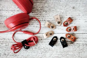 Leather Travel Cord Organizers