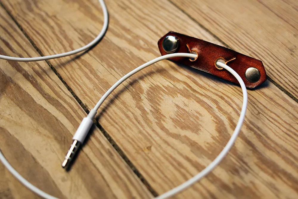 Leather Travel Cord Organizers