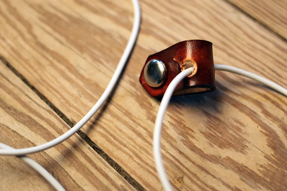 Leather Travel Cord Organizers