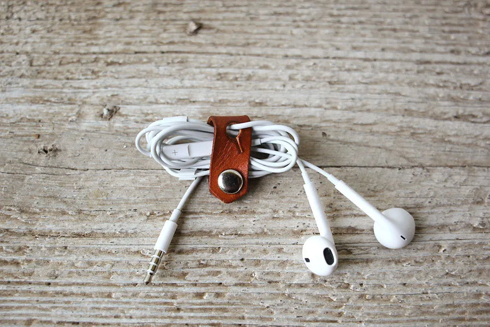 Leather Travel Cord Organizers