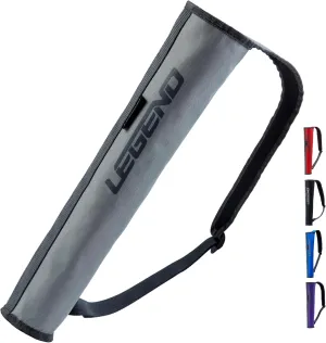 Legend Arrow Quiver for Kids and Adults - 16 Capacity Arrow Case, Back Bow Quiver for Left or Right-Handed Archers with Padded Shoulder Strap for Sling Carry