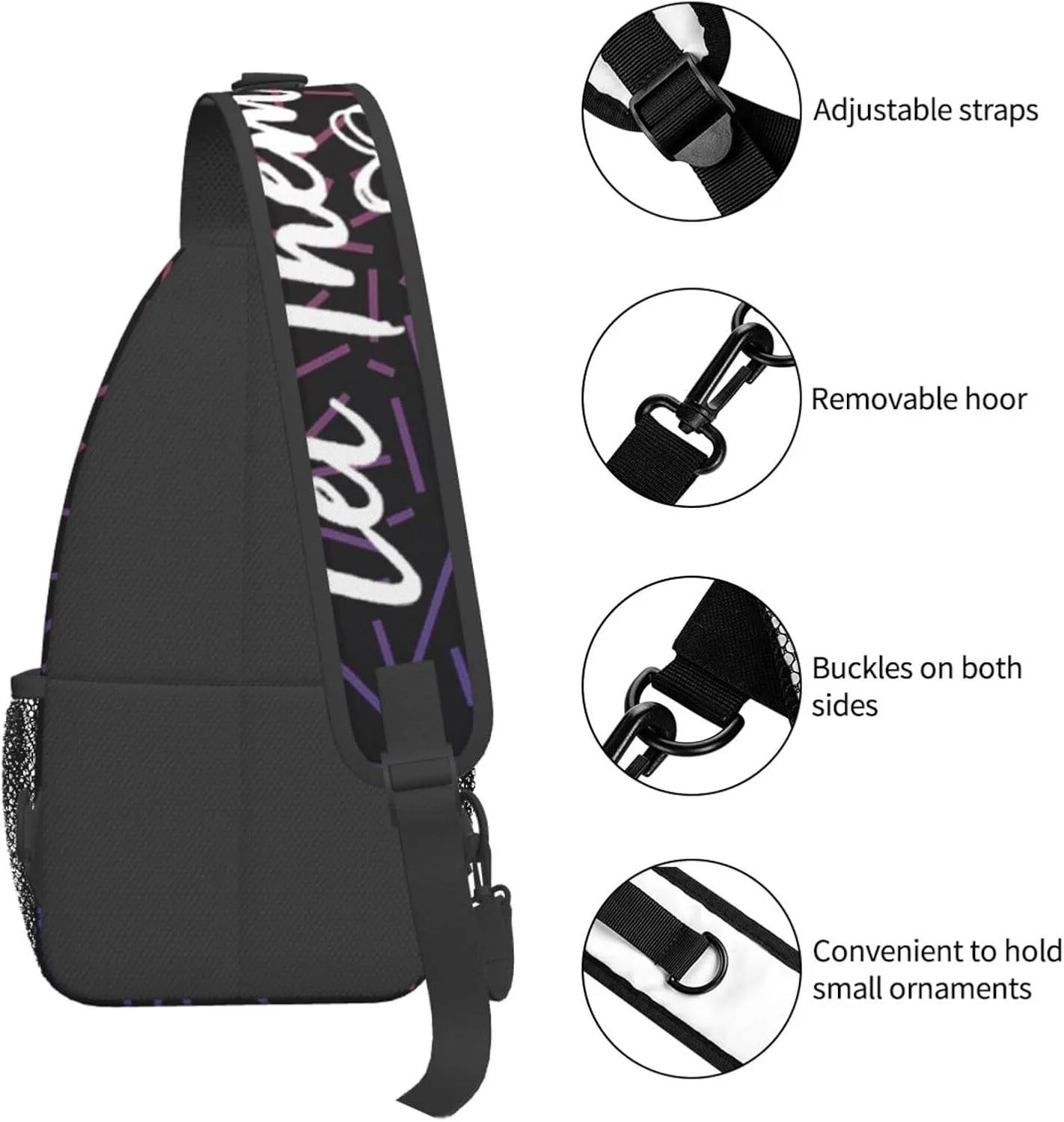 Let Them Crossbody Backpack For Men Women Sling Shoulder Dachshunds Dog Chest Bag Lightweight One Strap Multipurpose Travel Hiking Daypack