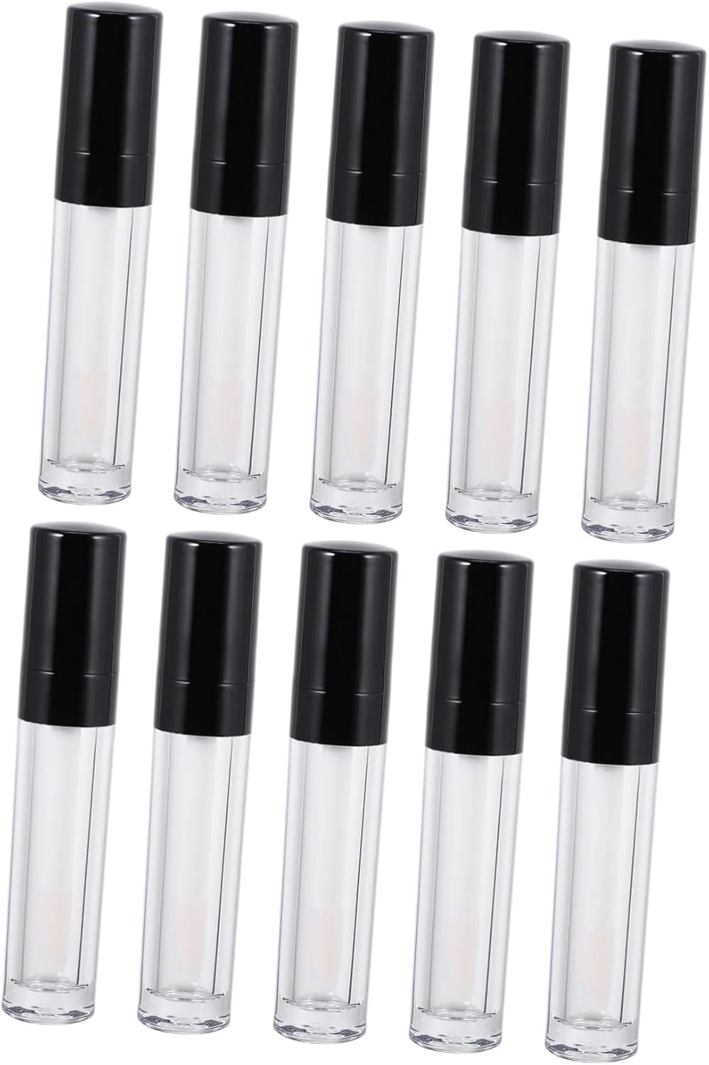 LIFKOME Plastic Refillable Lip Gloss Bottles 10 Pack 8ml Portable Lip Containers